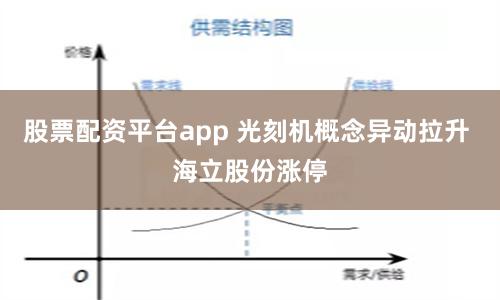 股票配资平台app 光刻机概念异动拉升 海立股份涨停